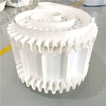 Cinda transportadora de PU de grado alimenticio con pared lateral y deflector de tacón