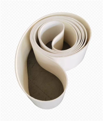 Espesor 8 mm Cinturón transportador PU de color blanco para alimentos